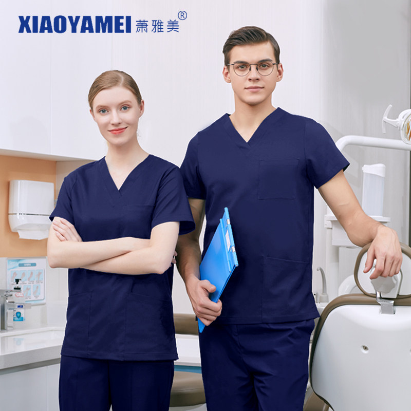 Oral Dentistry Clinic Doctor Women Workers For Short Sleeves Pure Cotton Long Sleeve Health Care Hospital Brushed Handwashing Room