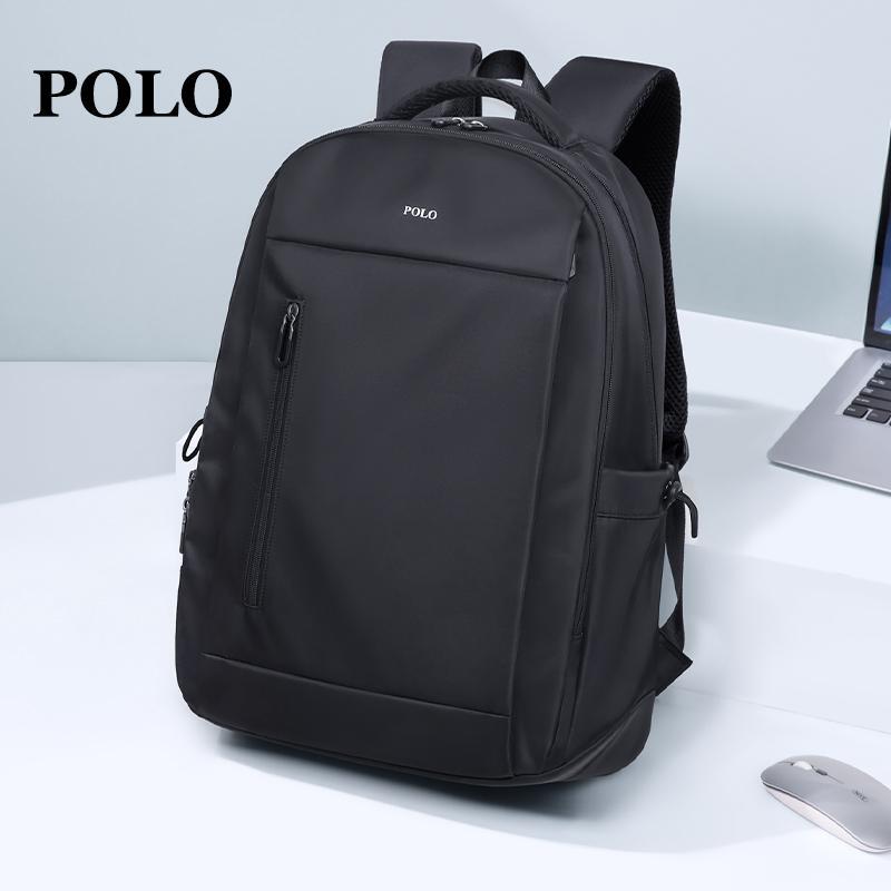 Polo Backpack Men's Business 16inch Laptop Backpack Large Capacity Travel Bag Student School Bag