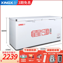 Star BD BC-528GE refrigerator commercial large capacity freezer refrigerator freezer with horizontal single temperature double door