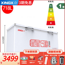 Star BD BC - 718 liter freezer commercial large - capacity horizontal refrigerator freezer freezer freezer single temperature double door