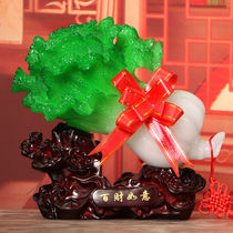 Memorial for the swing piece of jade cabbage swing room Xuanshu TV wine cabinet craft decoration gift