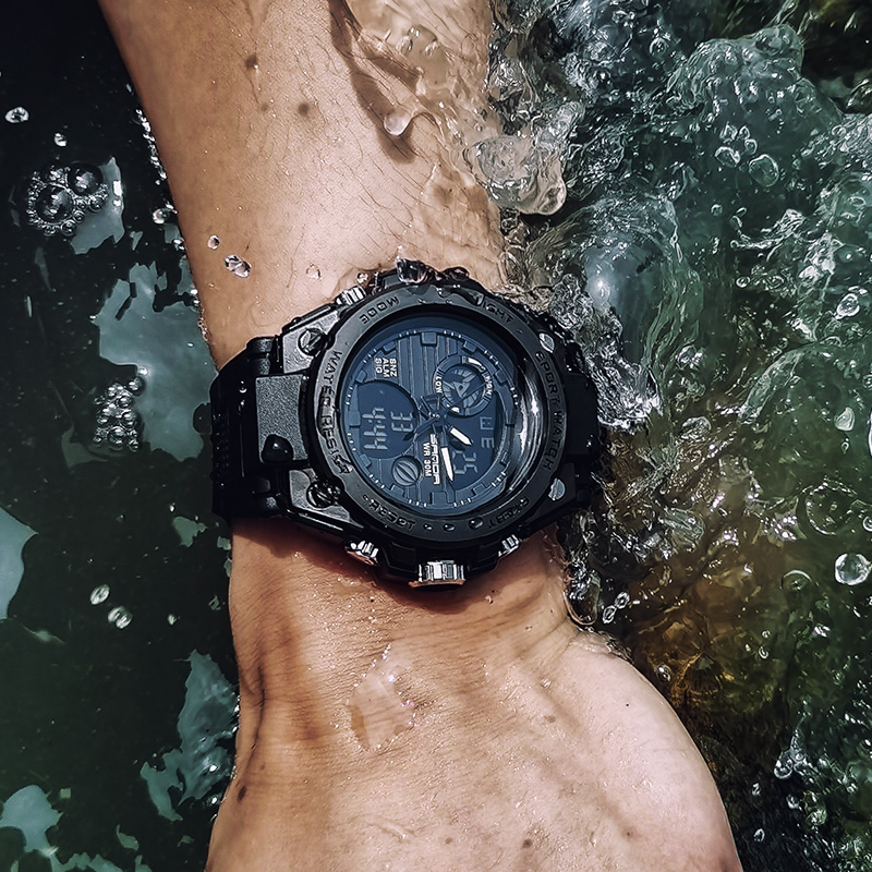 Outdoor Duty Training Waterproof Electronic Watch Mountaineering Special Tactical Watch Luminous Alarm Clock Adventure Watch Man-Taobao