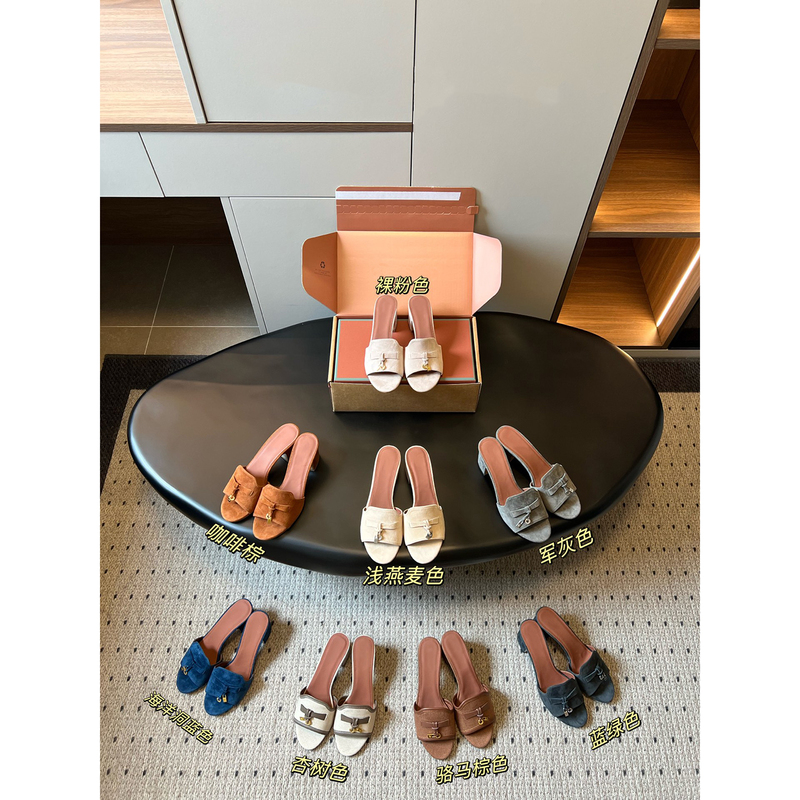 【Baris Lison】Old Money Style Lp Chunky Heel Slip-On Sandals for Women, Genuine Leather and Linen Flat Sandals 【Baris Lison】Old Money Style Lp Chunky Heel Slip-On Sandals for Women, Genuine Leather and Linen Flat Sandals