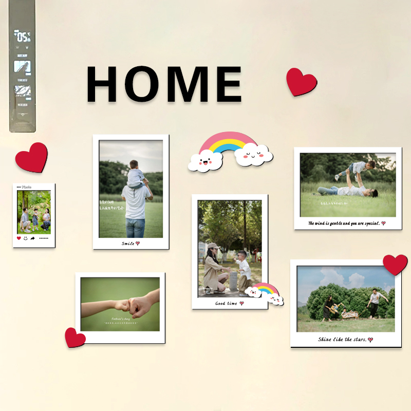 Polaroid Photo Frame Fridge Magnet Magnetic Sticker 5inch 6inch Photo Magnetic Display Frame Sticker