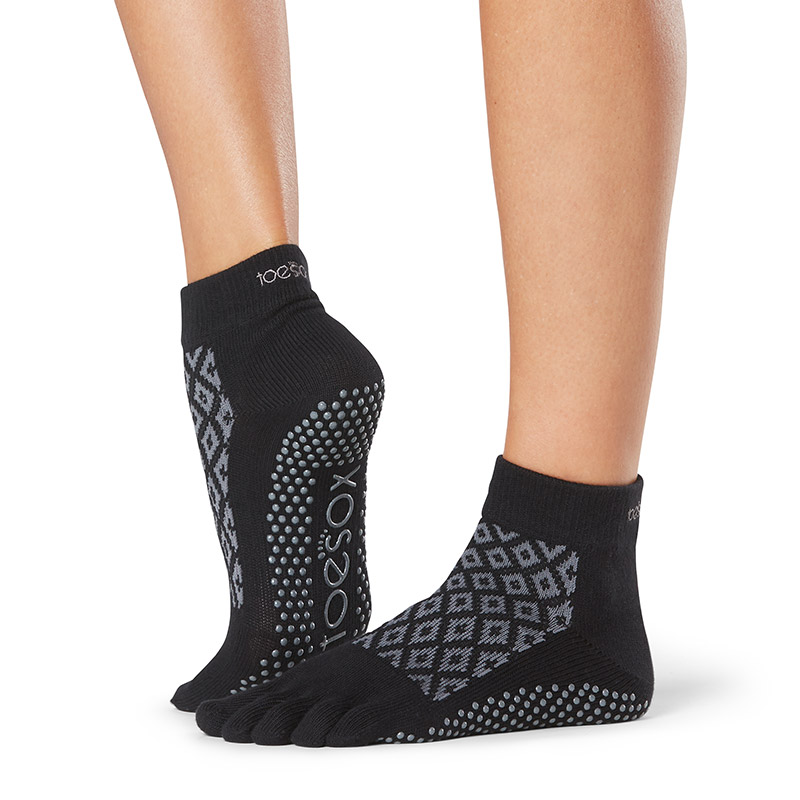 Toesox Yoga Socks Dance Non-slip Abrasion Resistant Grain Five Finger Socks Indoor Prati Socks Ankle2021