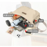 Вместительная и большая сумка через плечо, сумка на одно плечо, небольшая сумка, шоппер, ткань оксфорд