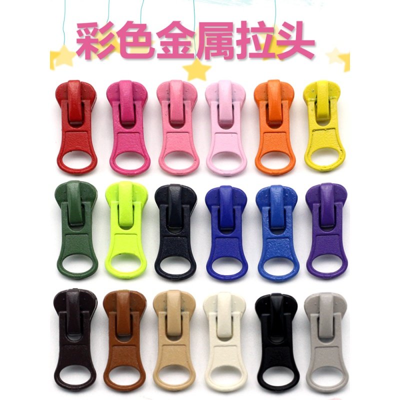 Color 5 resin pull head semi-wafer down clothes jacket General pull-up head accessories repair