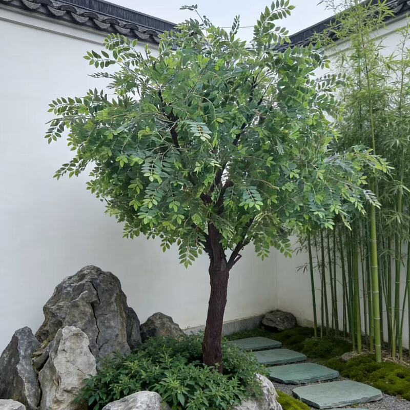 Simulated Locust Trees, Elm Trees, Artificial Trees for Landscaping, Indoor Decorative Trees, Artificial Trees, Large Trees, Simulated Green Plants, Simple Landscape Trees
