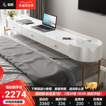Desk movable cross-bed table modern minimalist bedroom computer desk writing desk bedside table light and luxurious dresser
