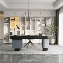 Light Extravagant Designer Rockboard Desk Ideographic Creative Computer Desk Modern Minima Home Adult Book Room Desk