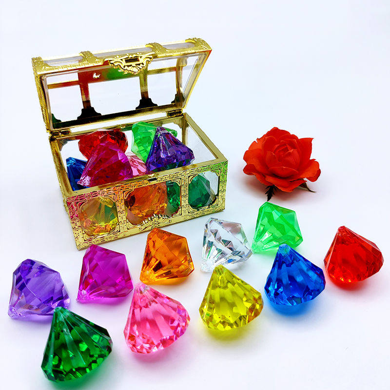 Toy girl 3 - 6 year old diamond gemstone crystal hand diy material bag bag gemstone children gemstone toy