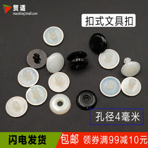 4 mm Aperture Plastic Rivet Buckle Hands on account This album Alphabet Nail Plastic Nylon Letter Button
