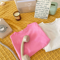 Girls long sleeve cotton T shirt 2023 Spring new childrens dress up girls baby air - dress dress