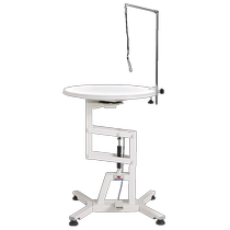 XPOWER Pet Grooming Table Small and medium-sized pets can lift and rotate 360 ​​degrees round and adjustable light grooming table