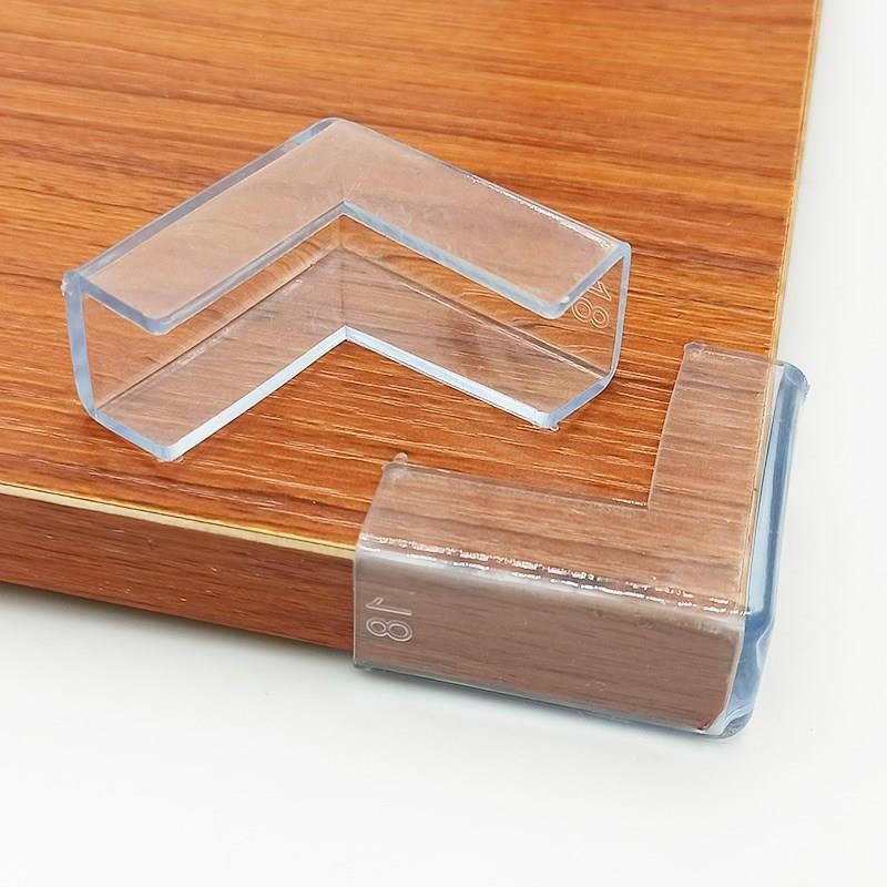 Transparent crashworthy corner window tea table glass wrap corner baby anti-angle child anti-kowtow table Silicone Guard Corner