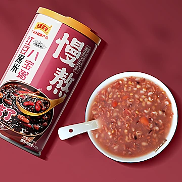 王老吉红豆黑米八宝粥320g*6罐营养早餐粥
