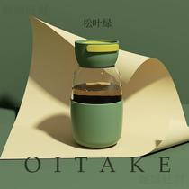 Rubbeans Water Glasses Purple summer portable minimalist Japan Handmade coffee cup small outside with mini glass cup