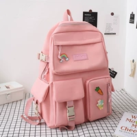 Розовый рюкзак, значок, подвеска