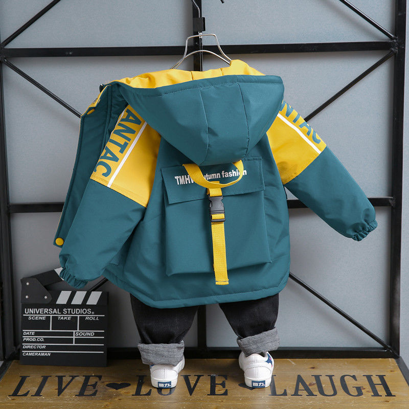 Boys' Stylish Jackets 2023 Spring Fashion Children's Windbreaker Handsome Baby Jacket Spring and Autumn Trendy Tops