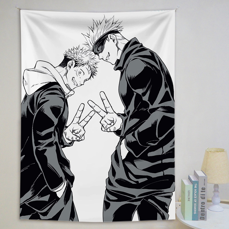 Animation spell back to five Wuyu Yuen hang in background cloth bedroom decorated wall cloth bedside bedside bedside bedside
