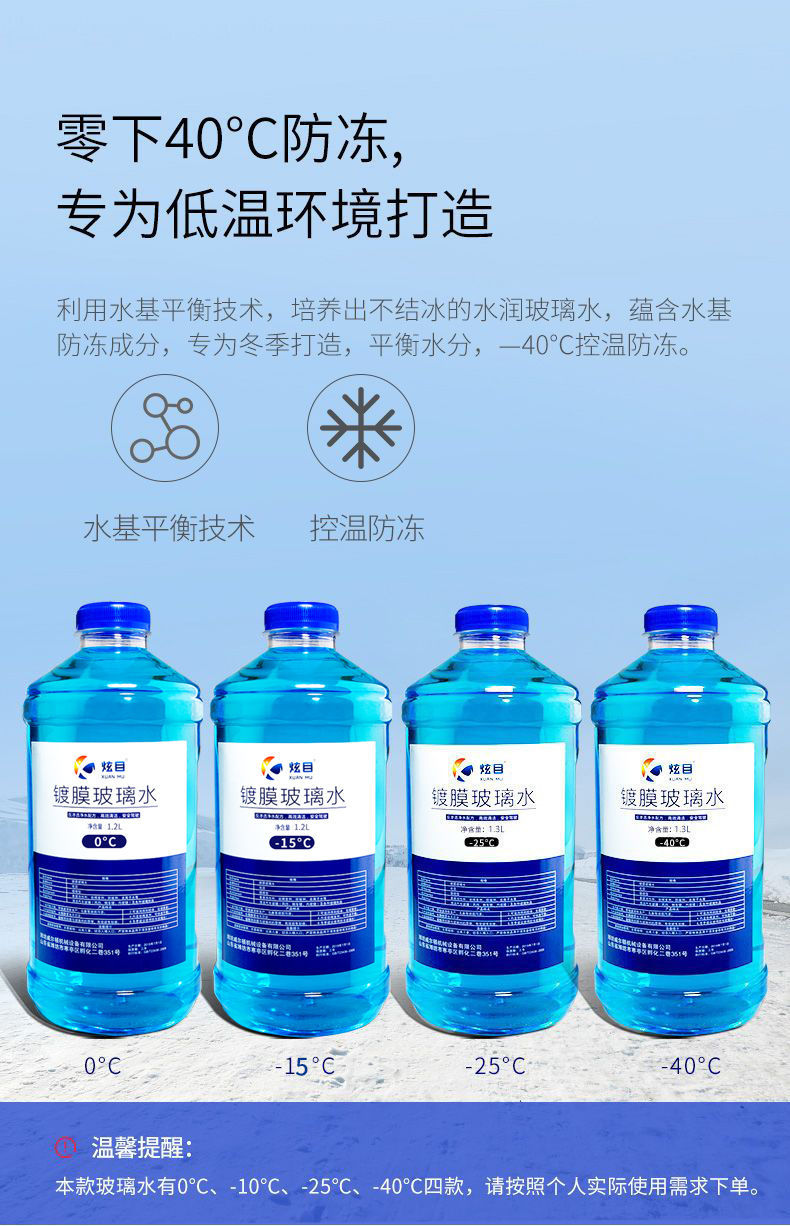 防冻玻璃水汽车用品四冬季通用雨刷精整箱清