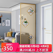 Nordic Wrought iron screen partition Entrance Living room occlusion Dining room Modern light luxury decoration Small apartment customization