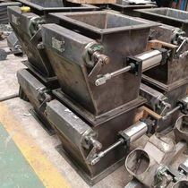 Custom electric hammer flap flap valve single double layer fly ash with pneumatic lock wind valve flange connection manual discharge ash valve