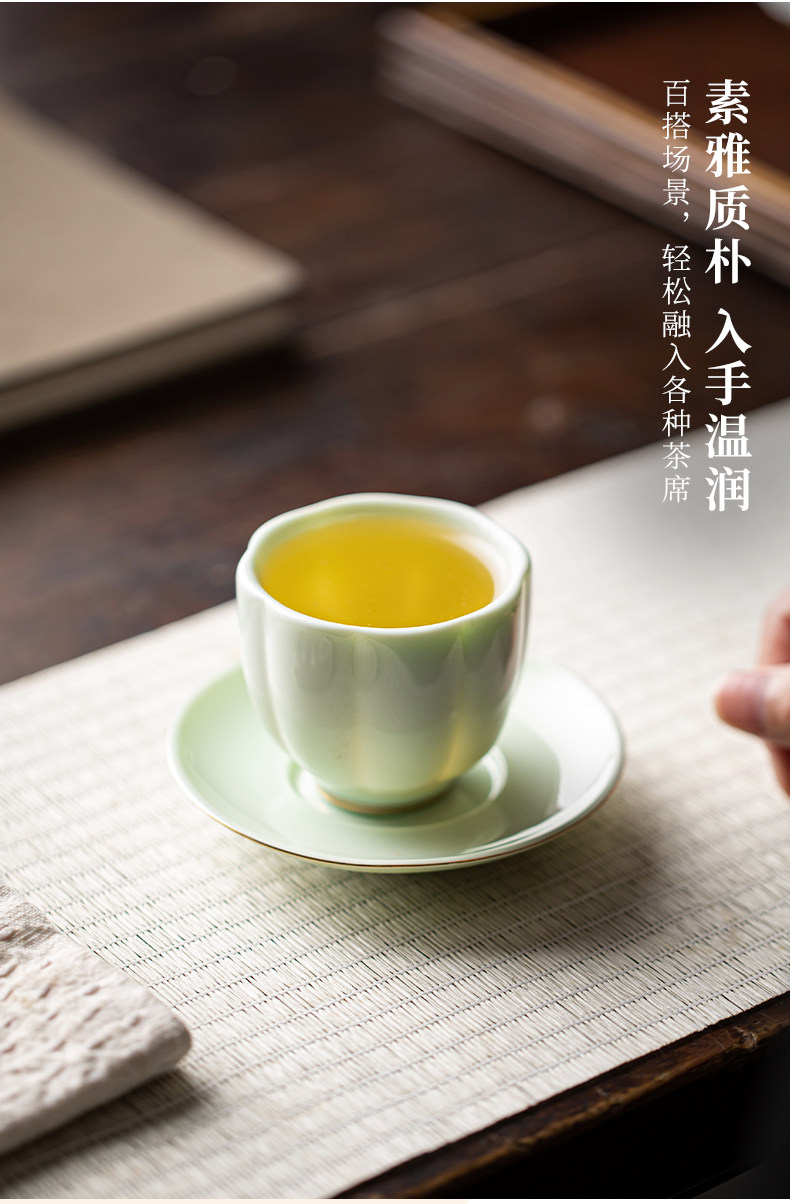 Ликер Cup 羊脂玉瓷白酒杯套装家用个人烈酒杯女主人杯花瓣杯品茗杯二两酒盅