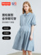 美国费雪孕妇装夏季新款连衣裙纯棉哺乳衣时尚孕妇裙子女洋气夏装