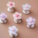 Cute Flower Toilet Button for Nail Art, Universal Toilet Tank Switch Button, Toilet Lid Lifter