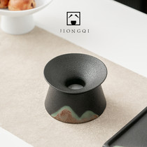 Tea leaky tea leaky tea filter ceramic cup tea filter Yuan mountain tea fittings set Kunfu tea set