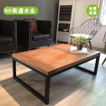 Coffee table Simple living room small apartment Nordic office company modern solid wood Chinese tea table Low table Tea table