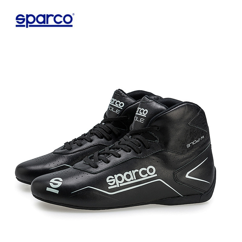 Leather SPARCO racing shoes FIA certified car riding motorcycle leisure professional karting sports men's and women's boots