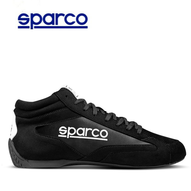 Full Genuine Leather Sparco Racing Shoes, Low-Top Casual Sports Cycling Shoes for Cars, Go-Karts, Motorcycles, Suitable for Men and Women, All Seasons