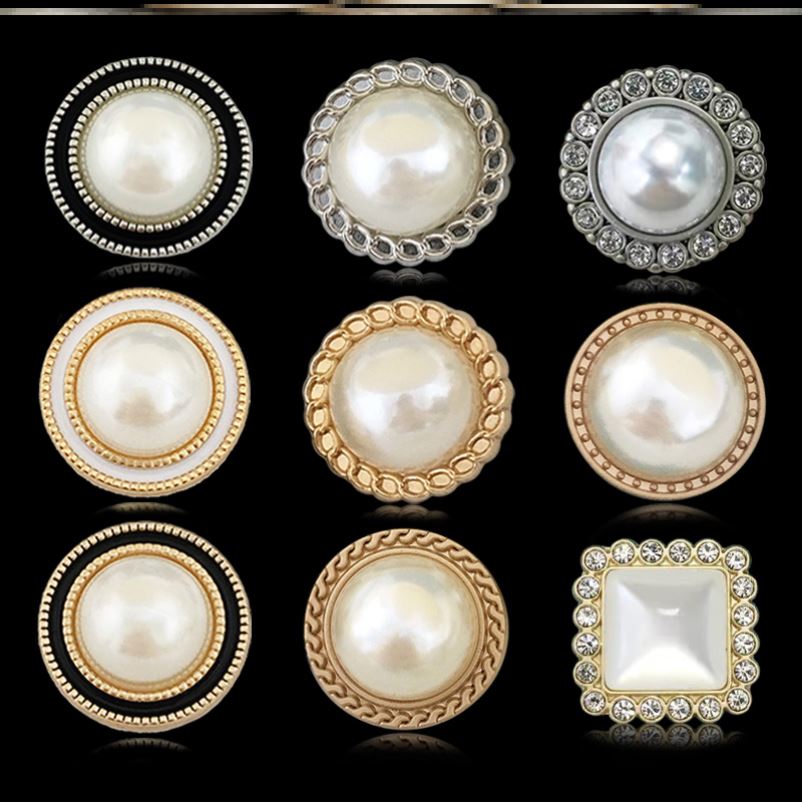 Great All 100 Hitchhiking Pearl High-end Round Sleeping Clothing Button SWEATER JACKET DRESSES TOP LADY GAGS TOP SENSORY RETRO ACCESSORIES