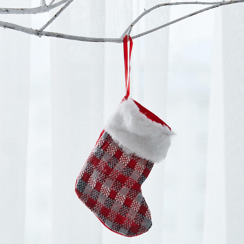 Hong Sky Christmas Small Socks Gift Bag Christmas Christmas Tree Adornment Pendant Pendant Christmas Gift Wrap