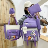 Ранец, свежая милая сумка через плечо, вместительный и большой рюкзак, для средней школы