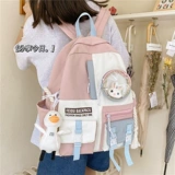 Школьный рюкзак, милая детская сумка через плечо, в корейском стиле, для средней школы