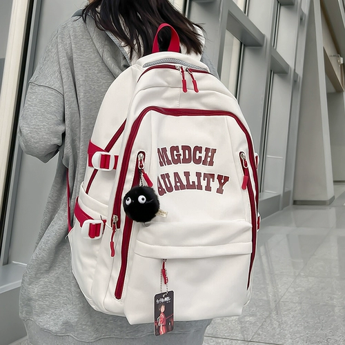 Tide, бретели, ранец, сумка через плечо, вместительный и большой рюкзак, для средней школы, простой и элегантный дизайн