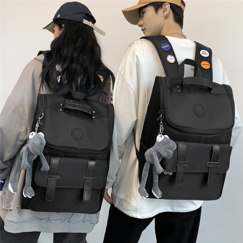 Tide brand backpack men's original niche schoolbag boys college students leisure large-capacity men's travel computer backpack