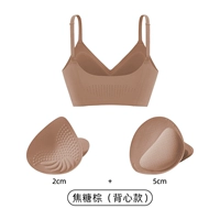 Карамельный коричневый жилет