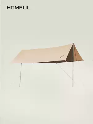 HOMFUL Haofeng outdoor camping cotton thick beach canopy pergola oversized anti-Heavy rain sunscreen multi-person shade