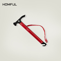 HOMFUL Haofeng outdoor multifunctional aluminum alloy engineer shovel hook field survival equipment camping life-saving hammer