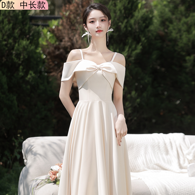  S+Long, summer, thin, champagne color, mid-length  