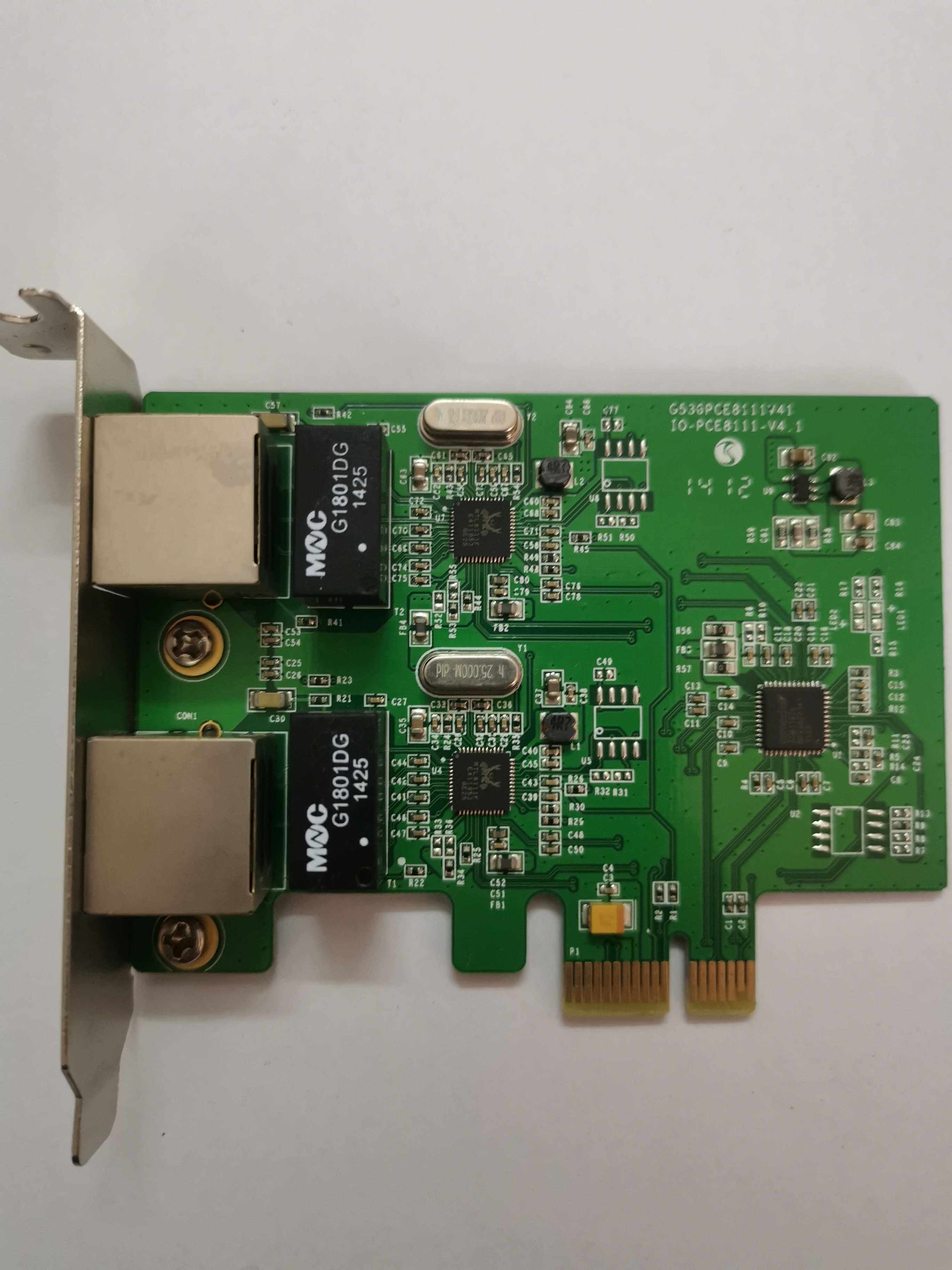 Computer double-mouth one thousand trillion network card PCI-E desktop computer one thousand trillion network card 8111 chip into color new spot