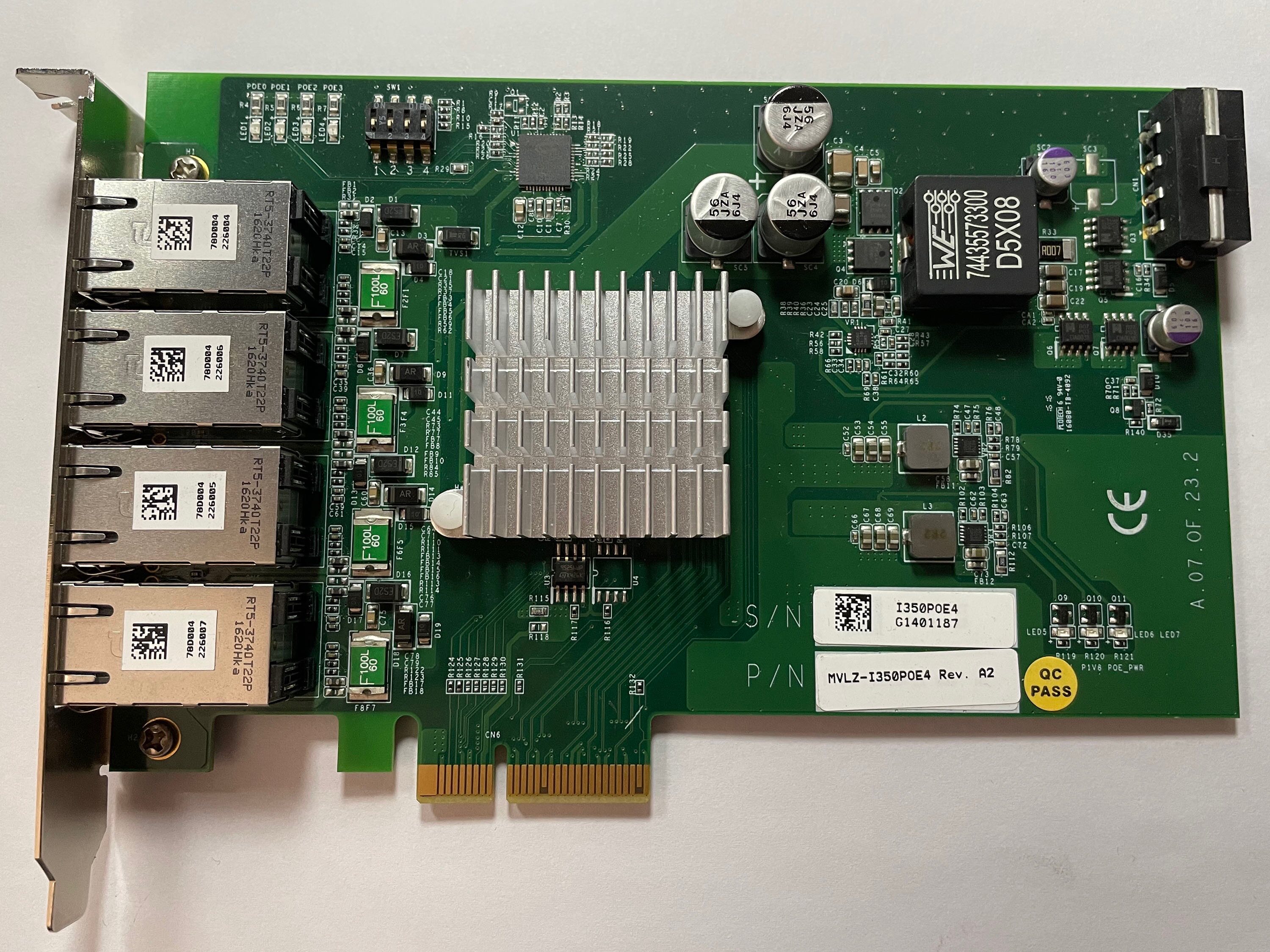 Original dress MVLZ-I350POE4 REV A2 industrial camera collection card in color new spot