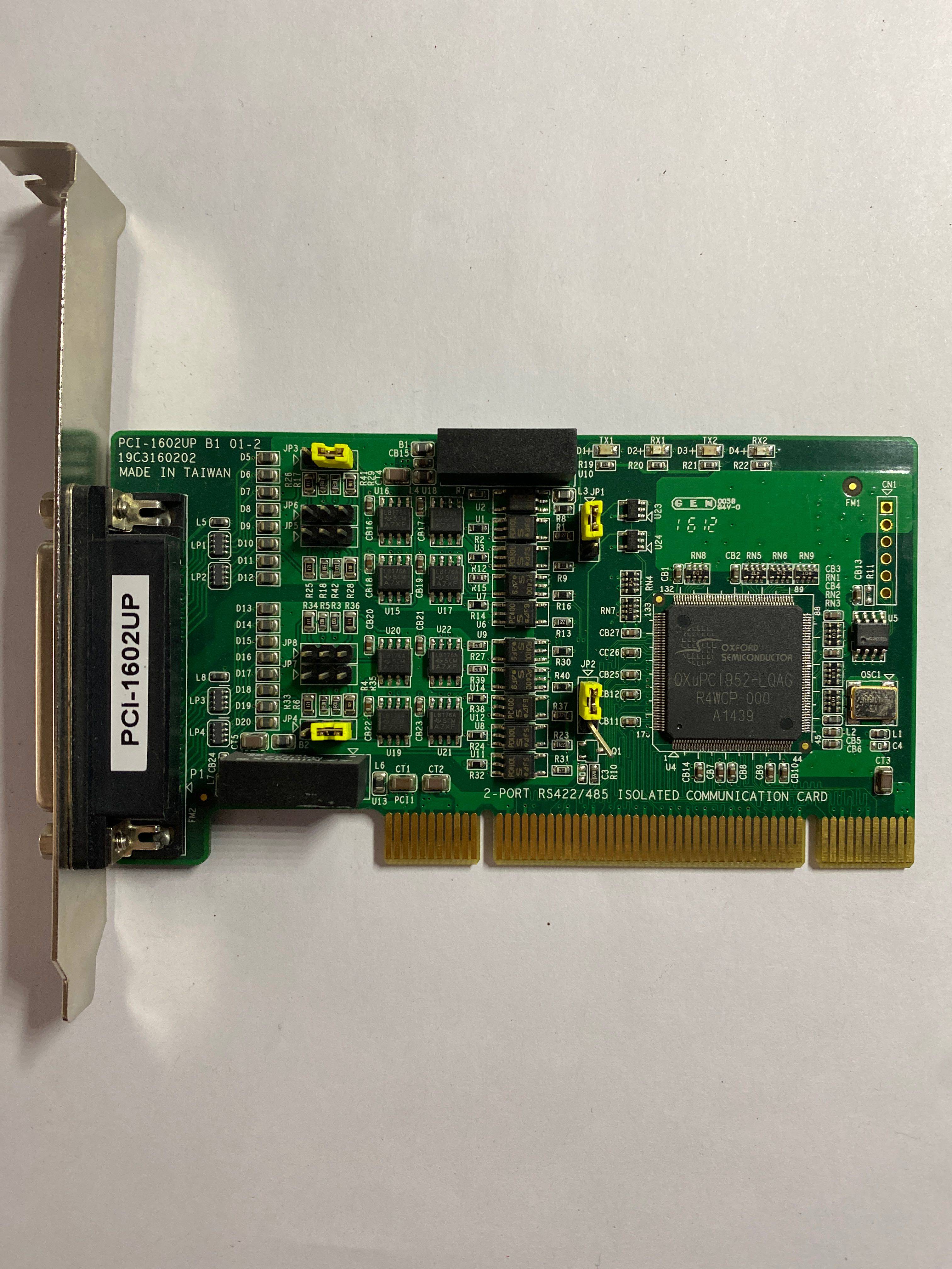 Original PCI 1602UP 2 RS 232 485 with isolation protection and surge protection communication card in stock