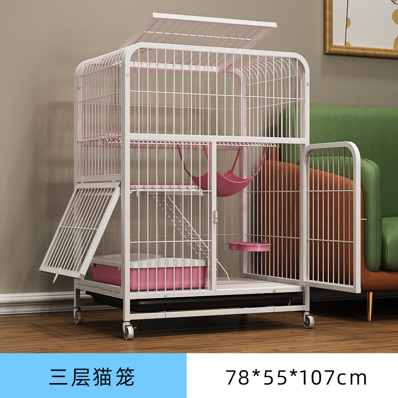 Cat cage villa home two-story three-story cat litter large cage free space cat pet oversized cat house