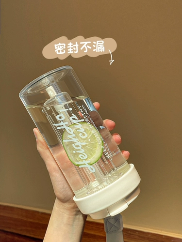 Тритан водяной чашкой девочки высокая стоимость новой новой спортивной чашки 2024 г. Портативная летняя высокая температура складная чашка кофе