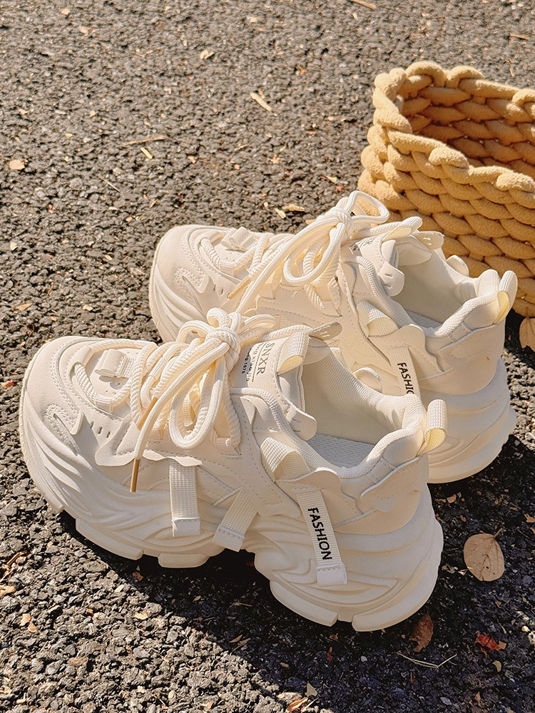 British Dhwa Dad Shoes for Women 2025 Autumn and Winter New Style, Non-Stuffy, Versatile, Comfortable Dad Shoes, Casual Sports Shoes